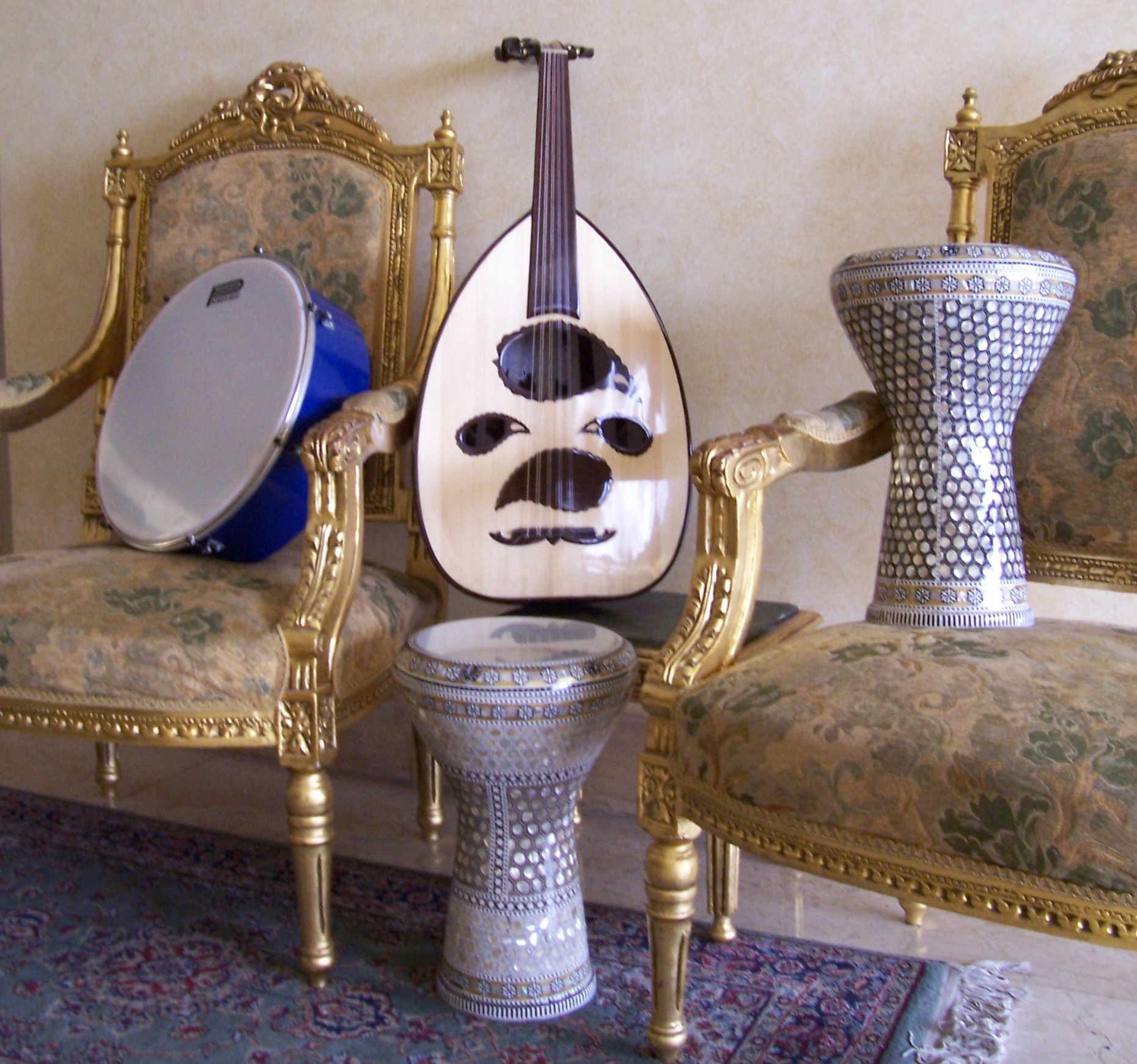Oud, Duff, Doumbeks that we purchased in Cairo, Egypt, 2006